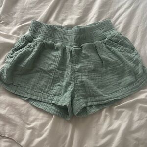 roxy linen shorts